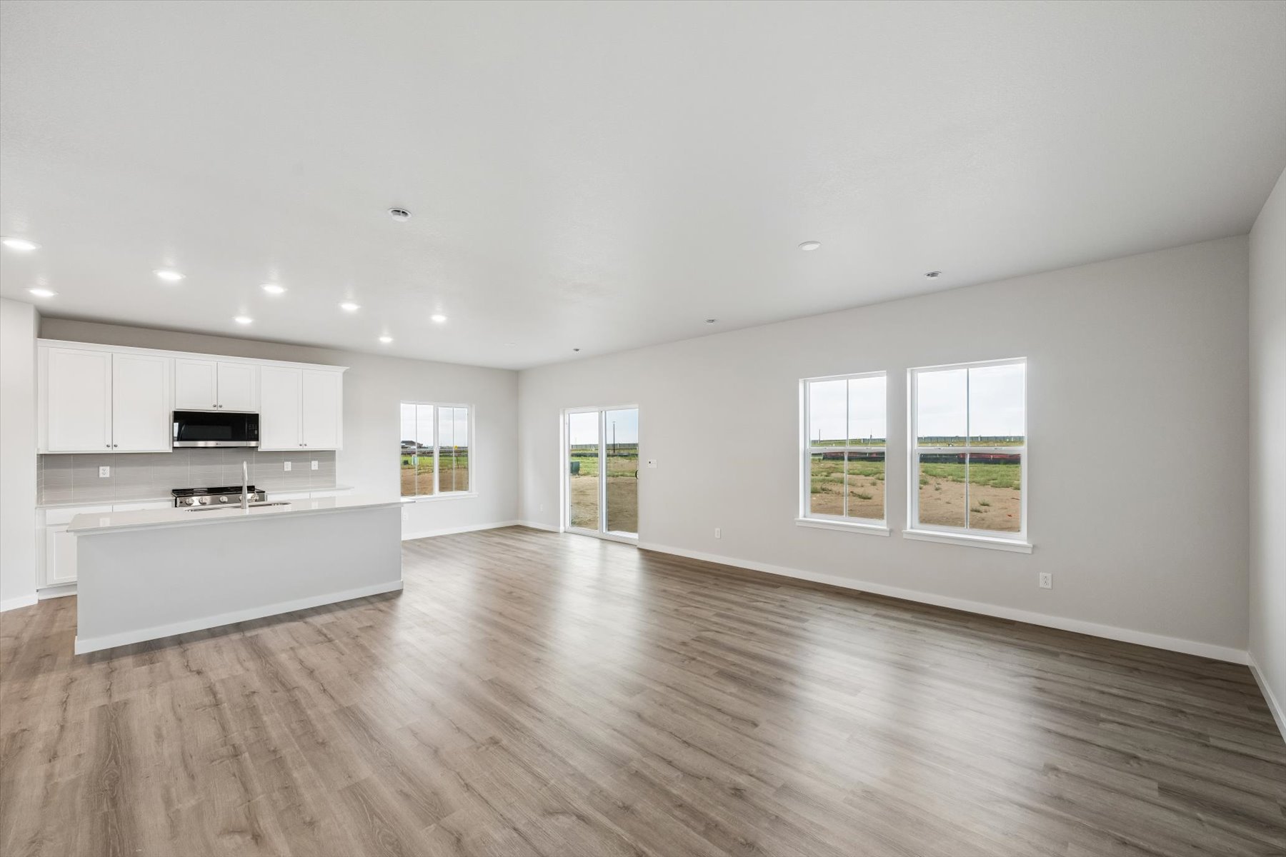 A large empty kitchen.