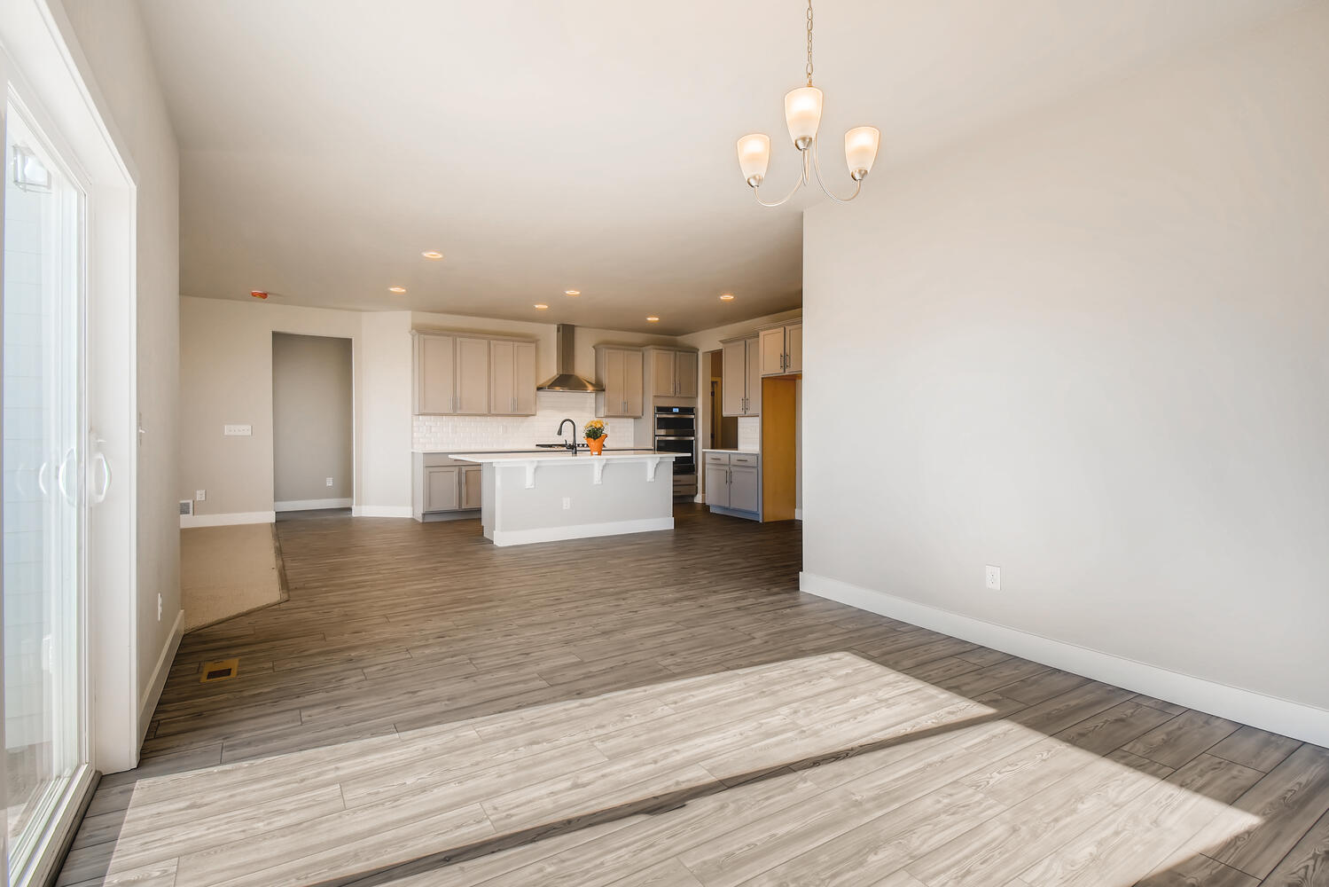A large empty kitchen.
