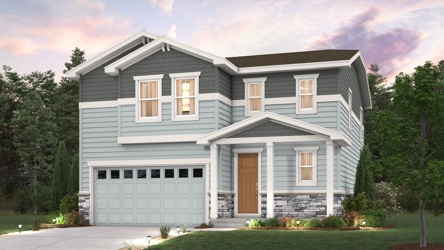 A house with a garage.