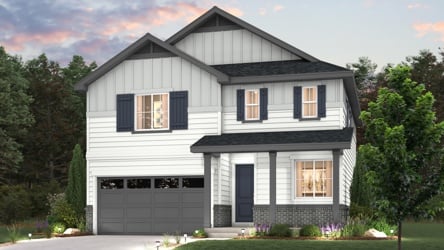 A house with a garage.