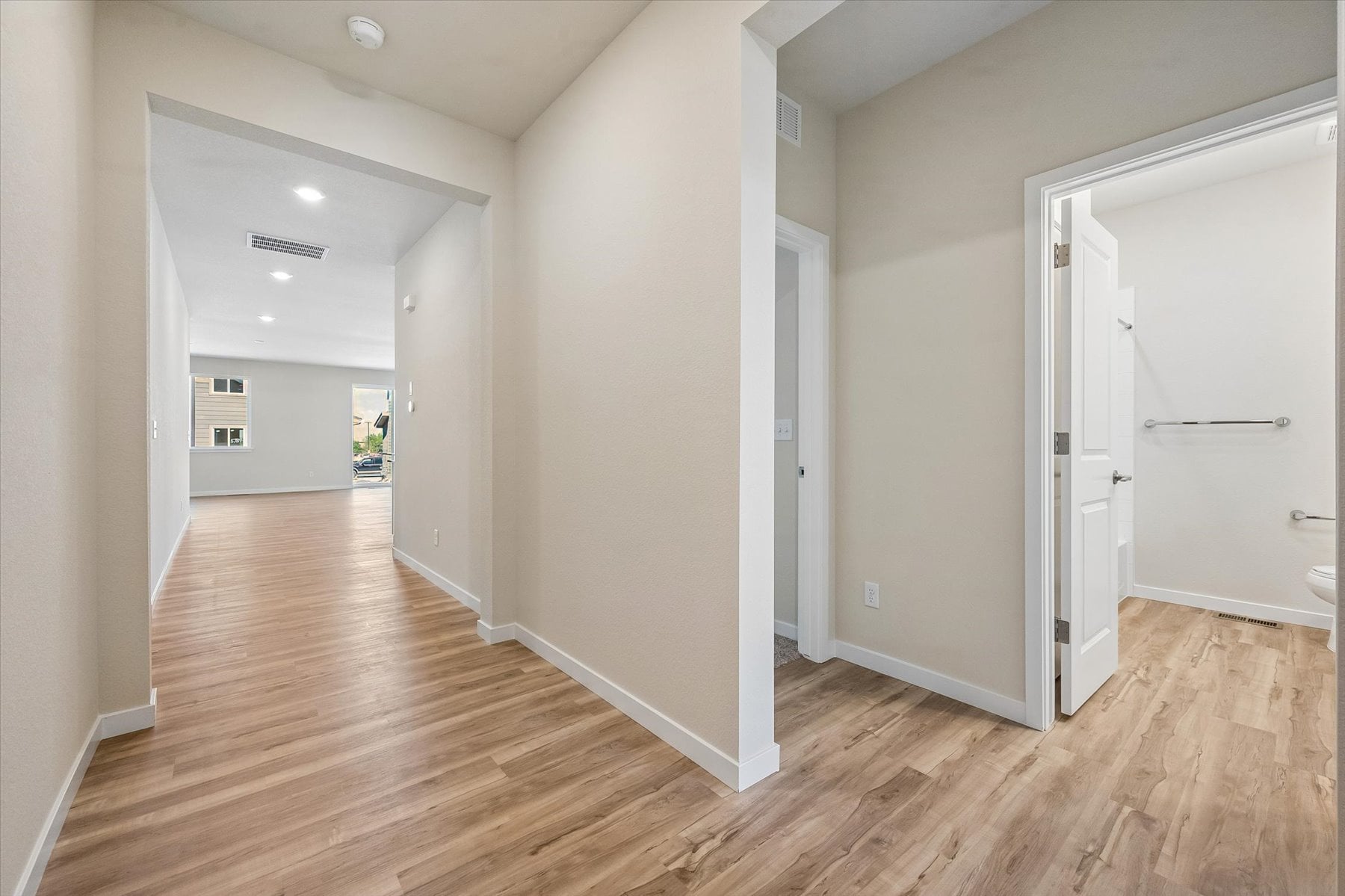 A room with white walls.