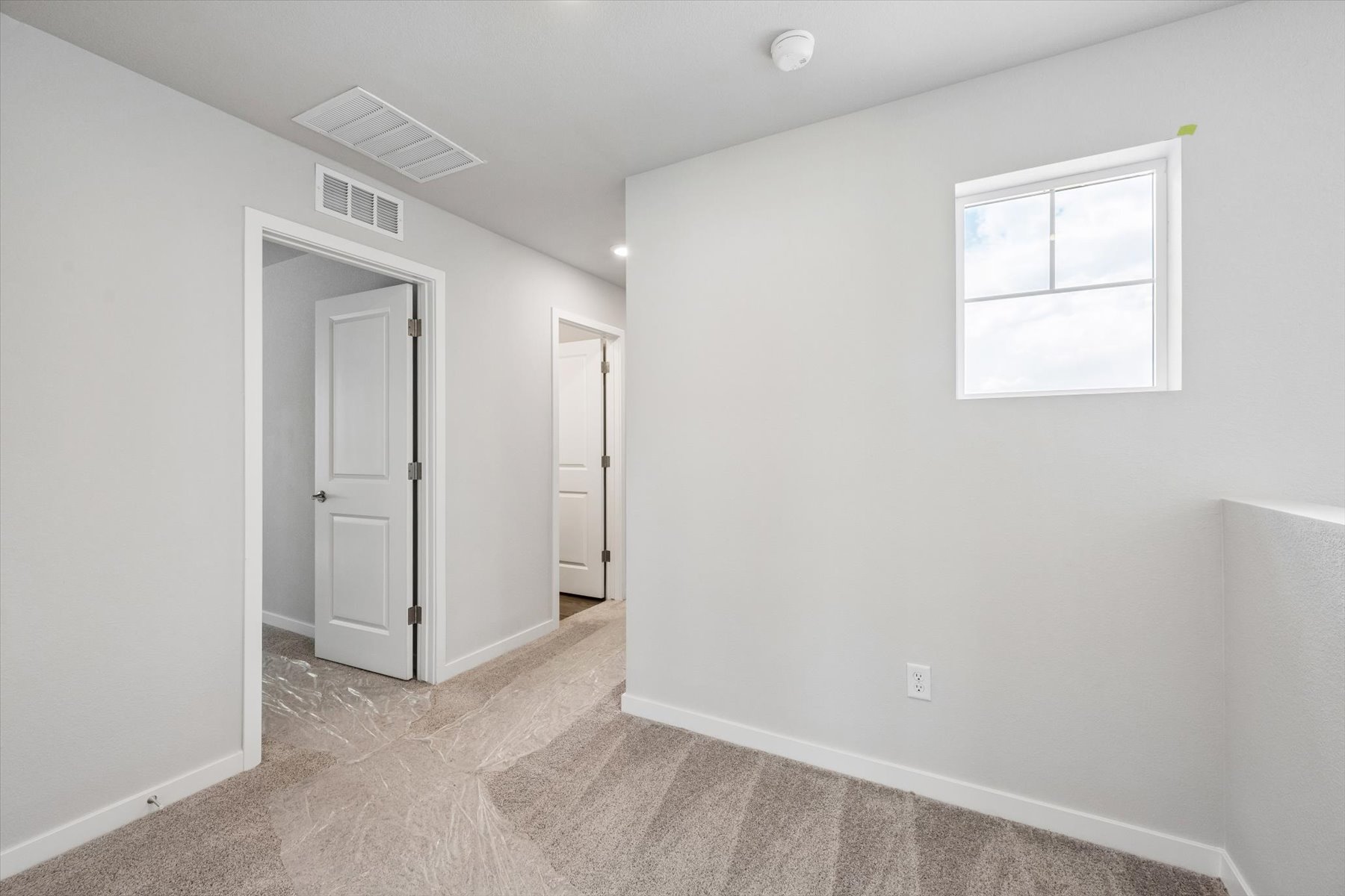 A room with white walls.