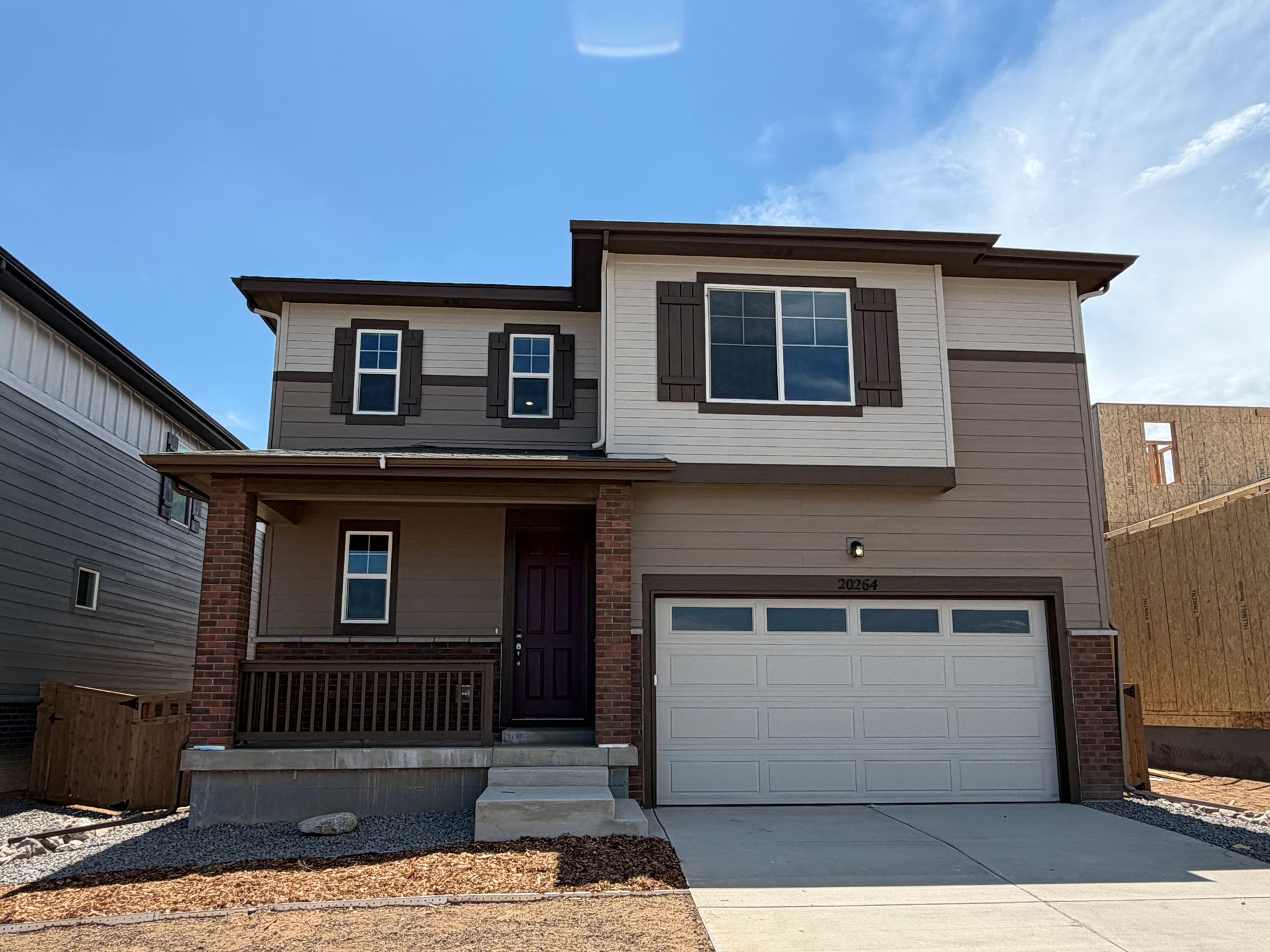 A house with garages and a garage.