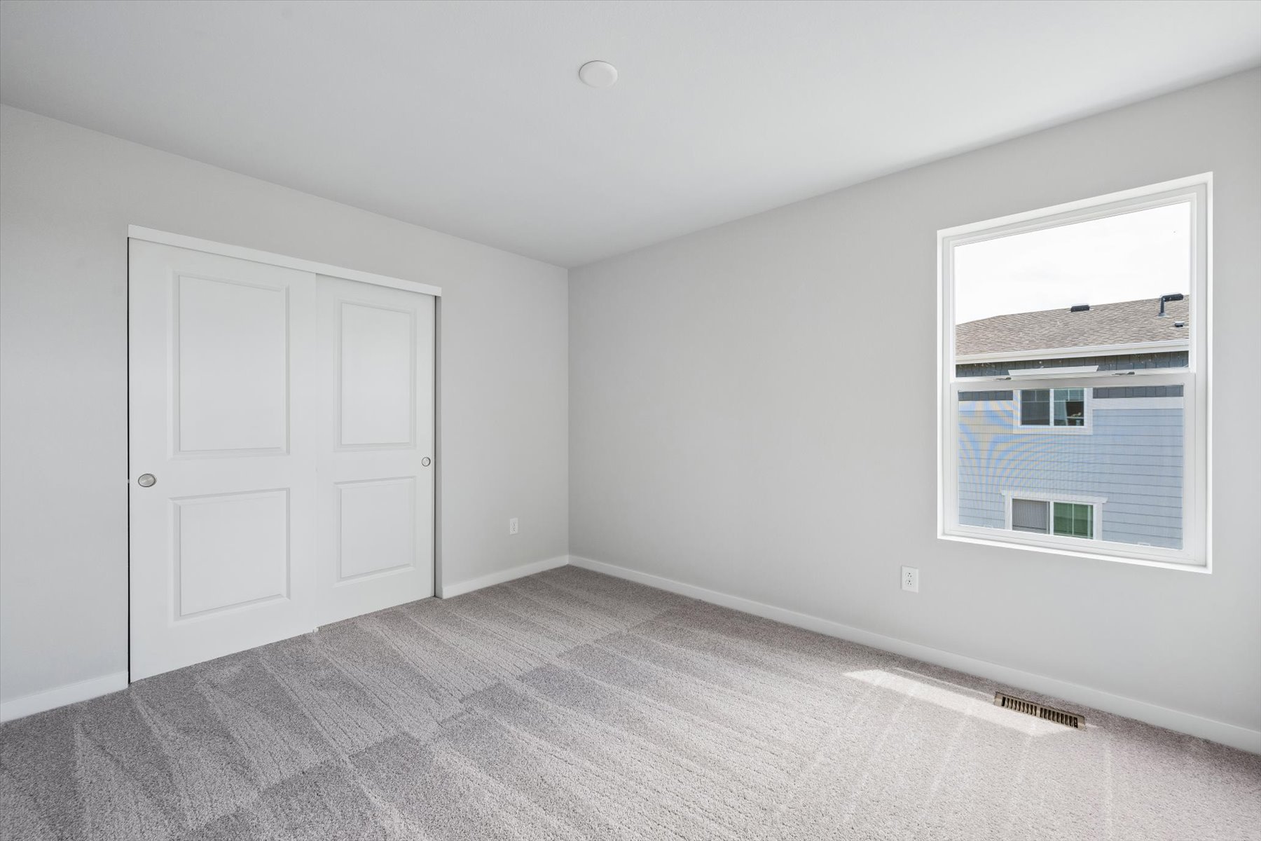 A room with white doors.