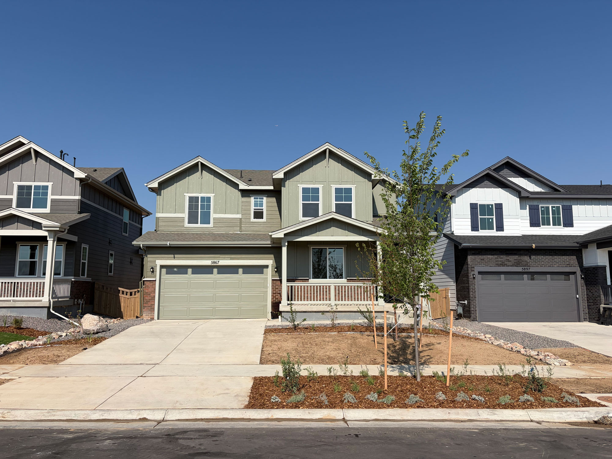 A row of houses.