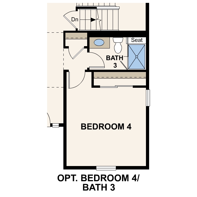 Diagram, engineering drawing. Gunnison Floorplan, Main Level Option