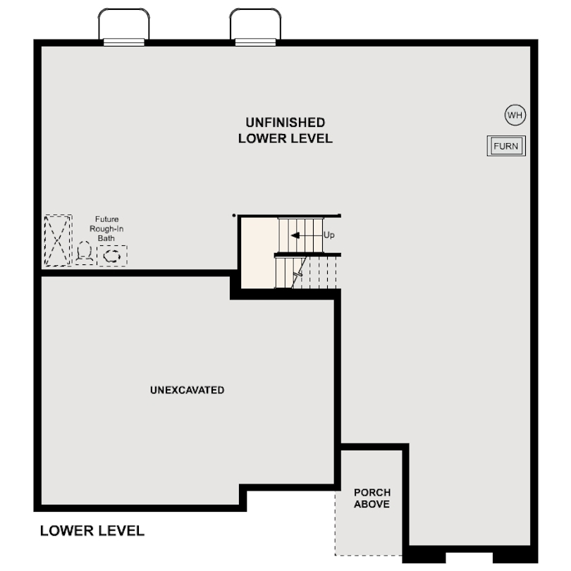 Cornel II Floorplan Standard Basement