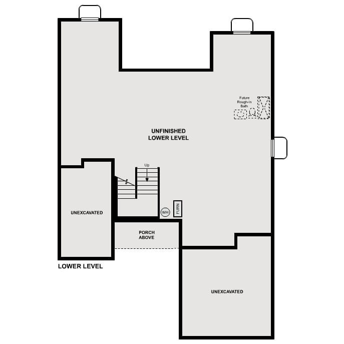 Diagram. Harvard Floorplan, Standard Basement