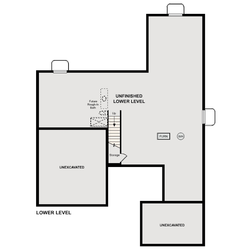 Wellesley Floorplan Standard Basement