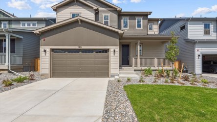 A house with a garage.