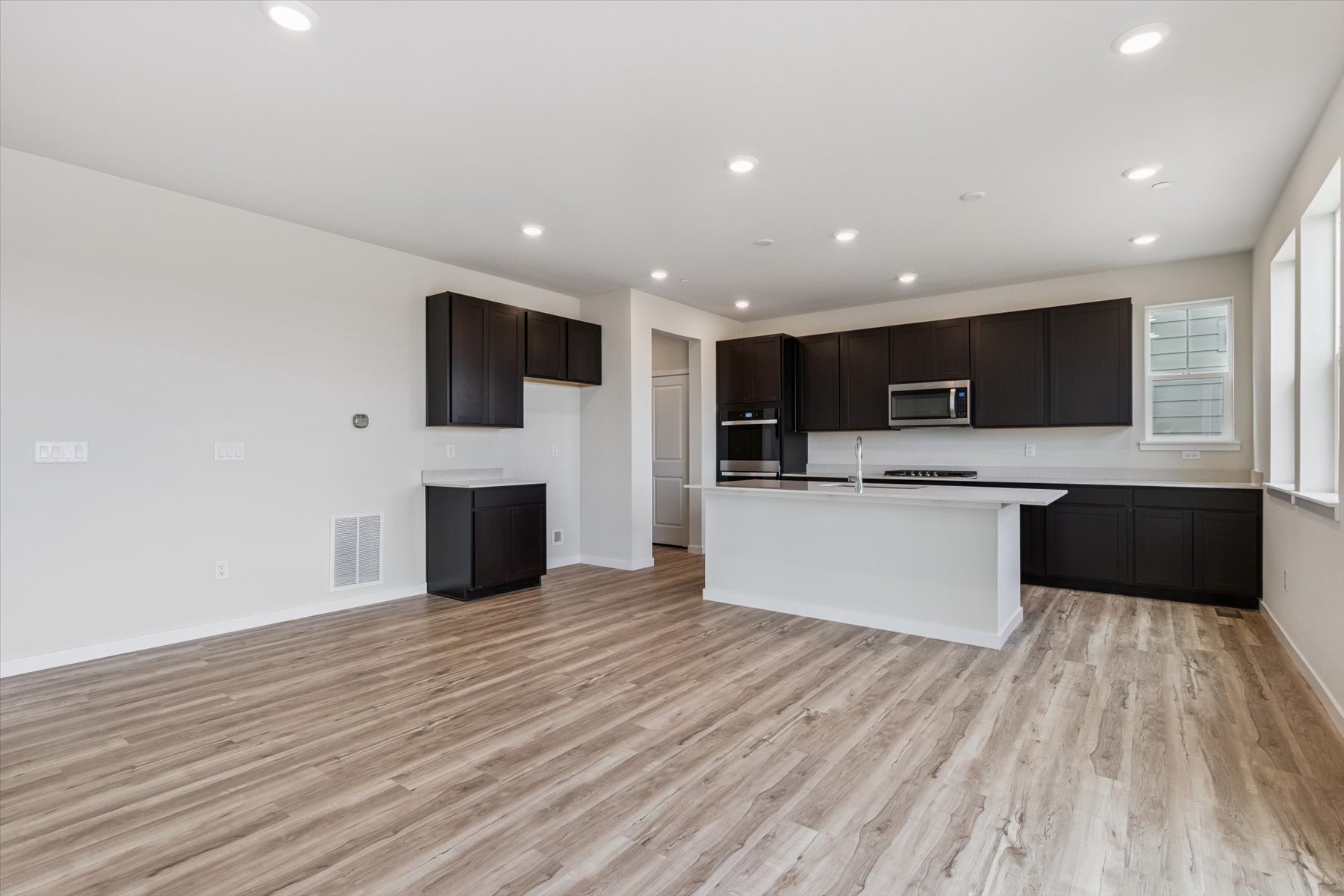 A large empty kitchen.