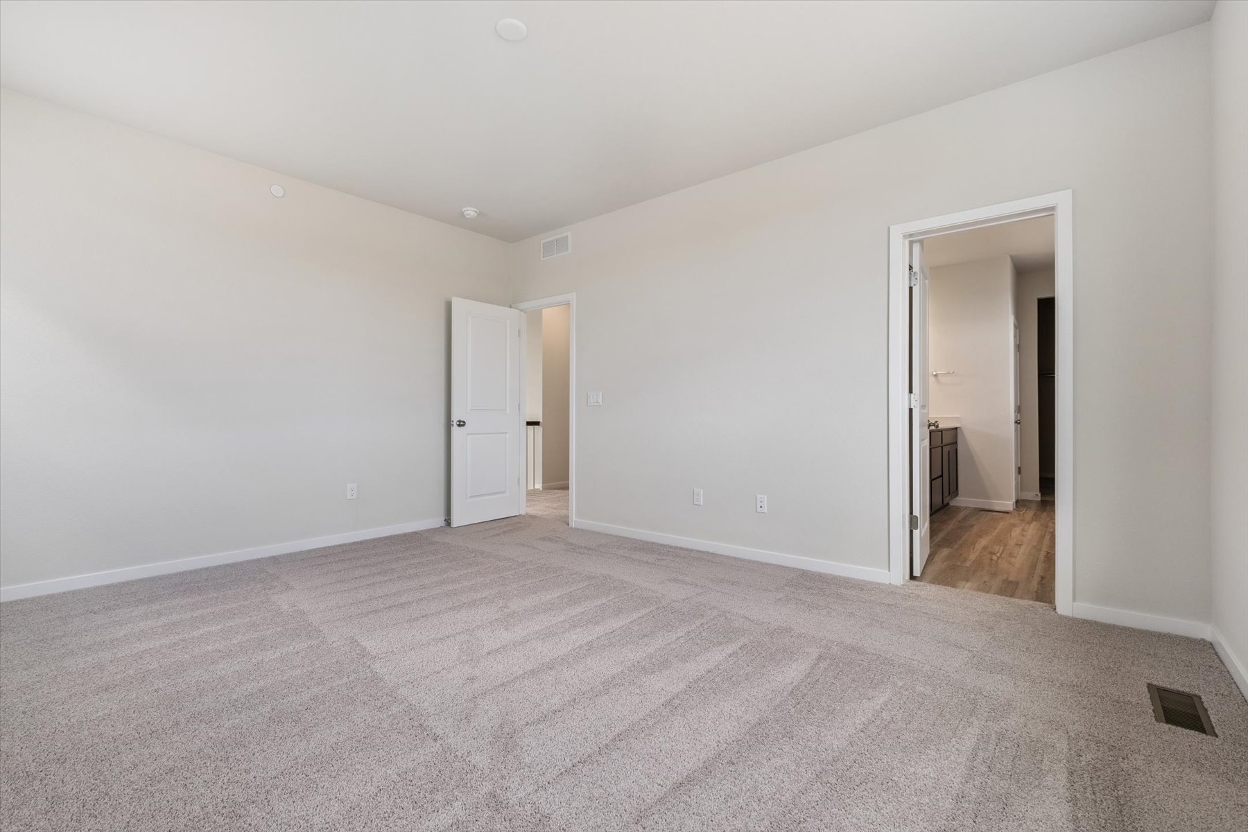 A room with white walls.