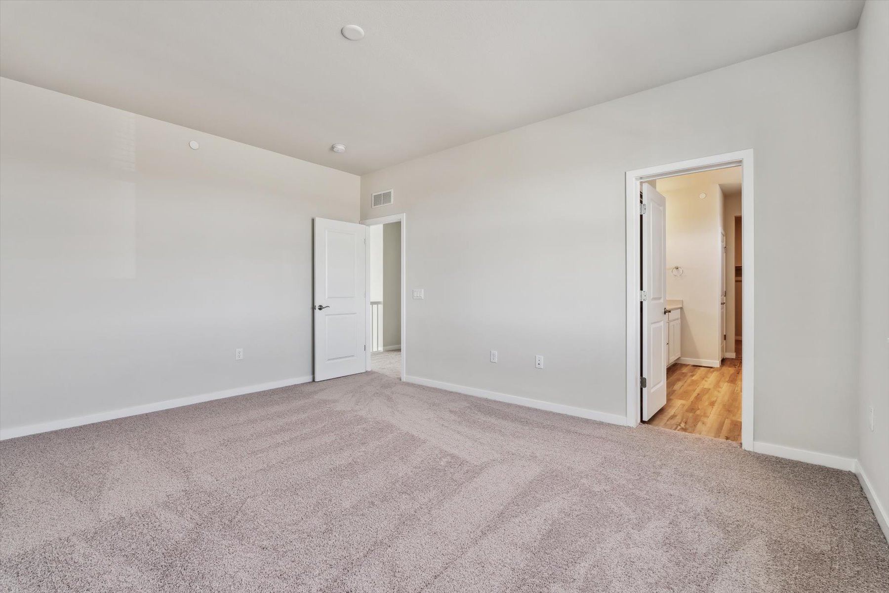 A room with white walls.