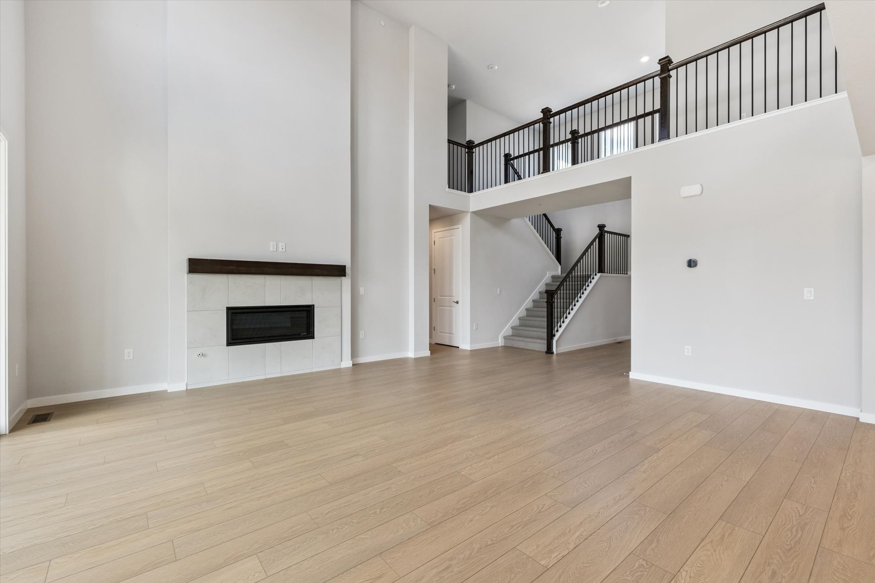 A staircase in a house.