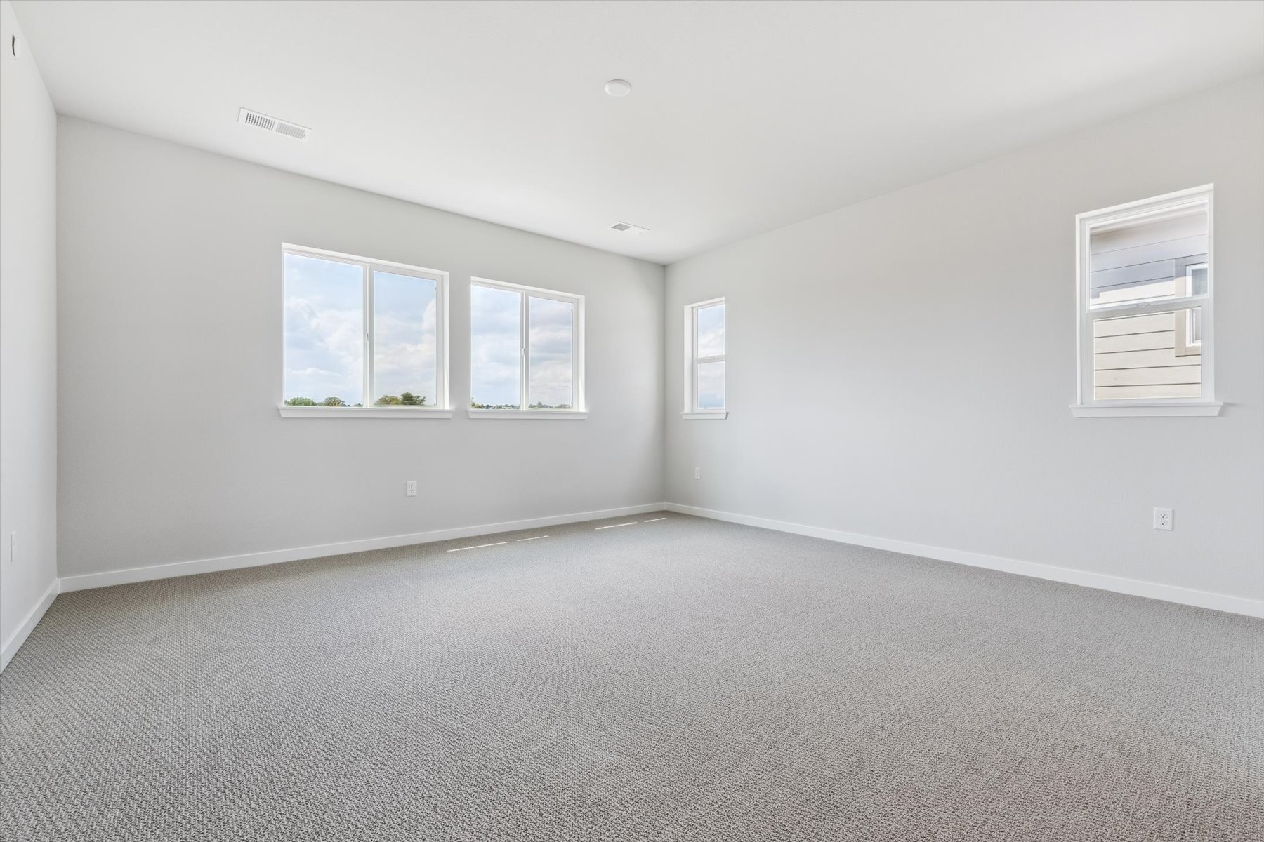 A room with white walls.