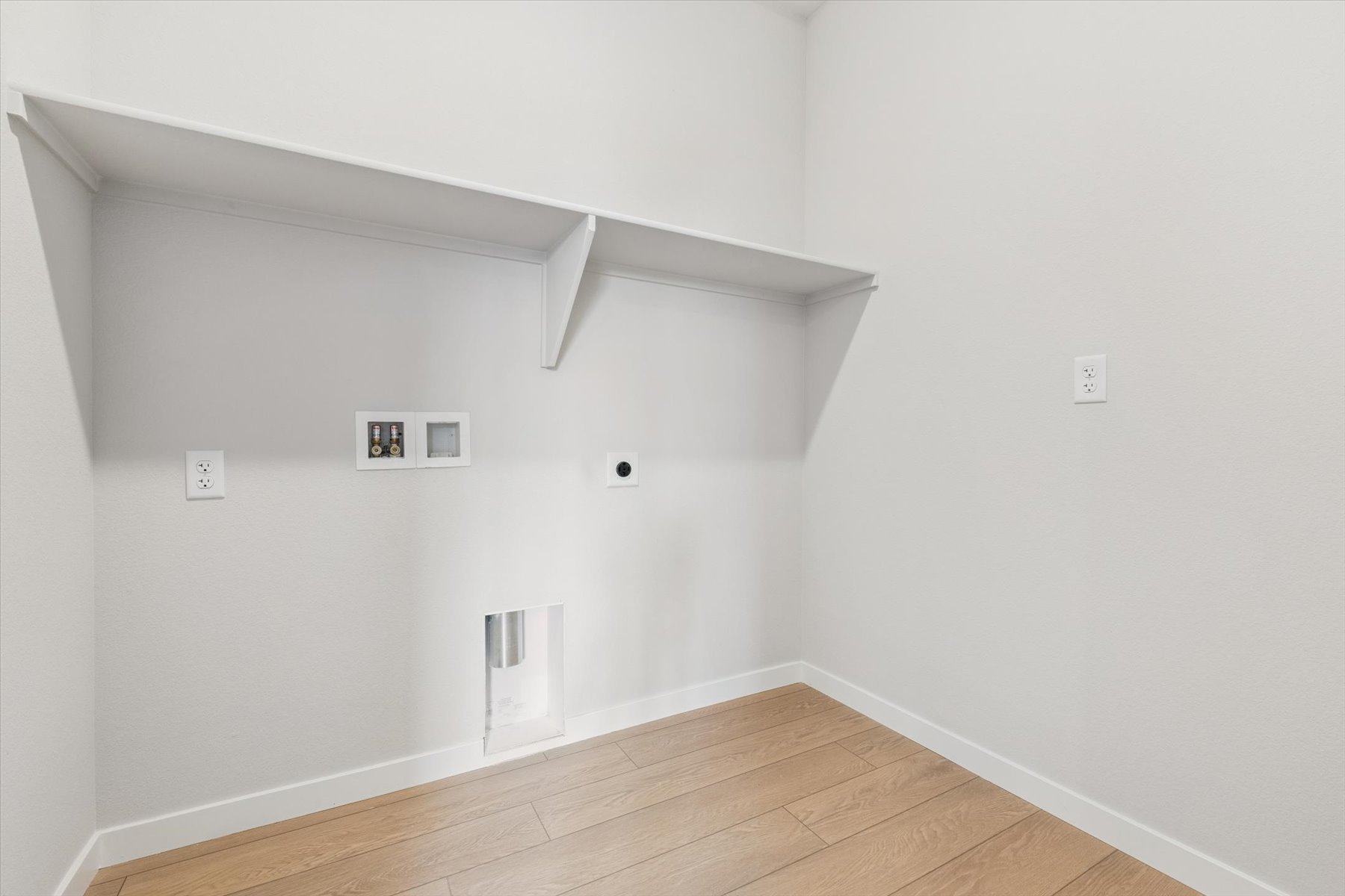 A room with white walls.