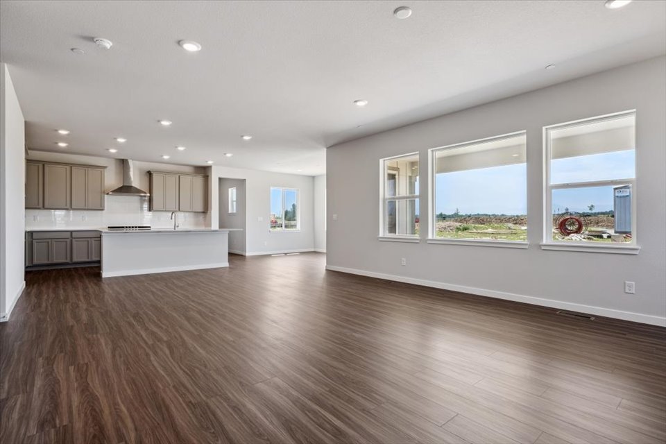A large empty living room.