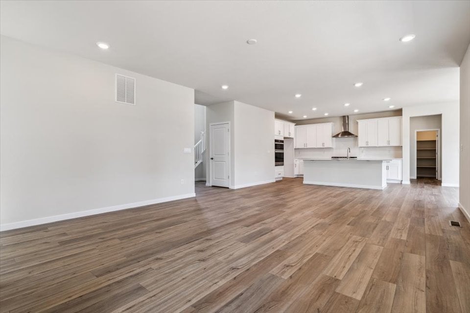 A large empty kitchen.