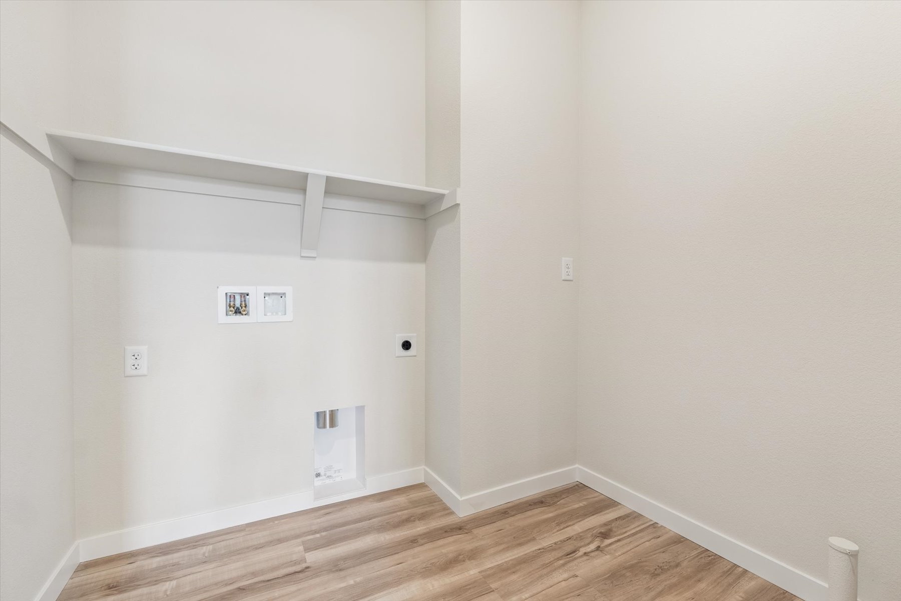 A room with white walls.