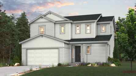 A house with a garage.