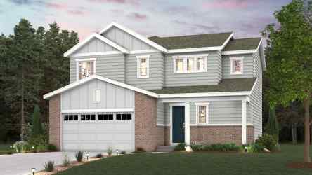 A house with a garage.