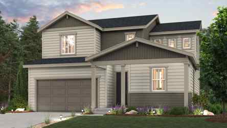 A house with a garage.