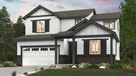 A house with a garage.