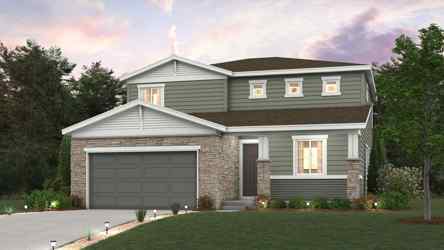 A house with a garage.