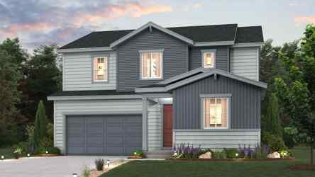 A house with a garage.