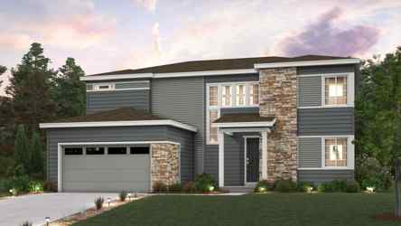 A house with a garage.