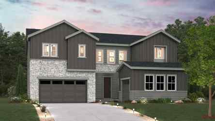 A house with a driveway.