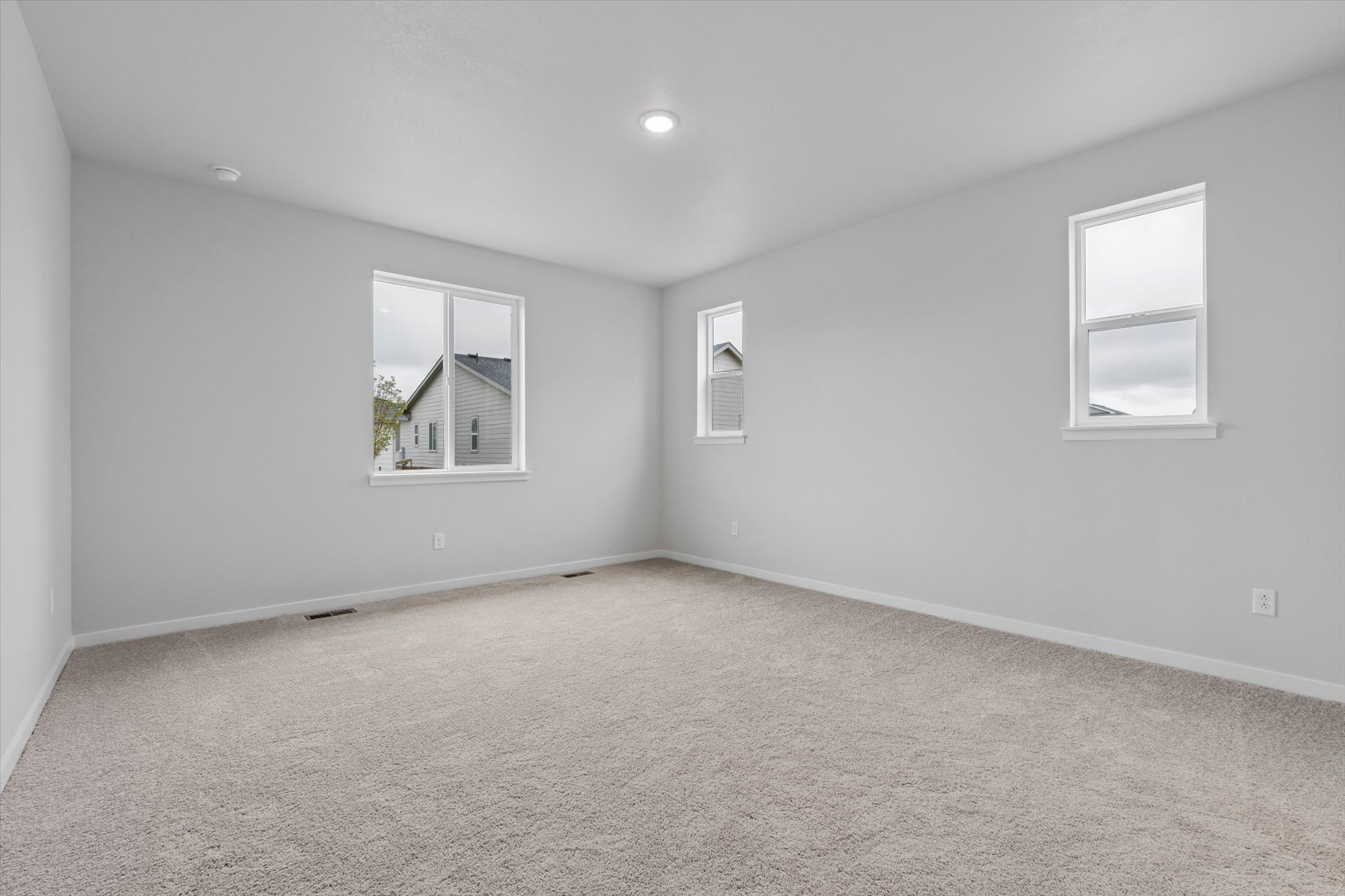 A room with white walls.