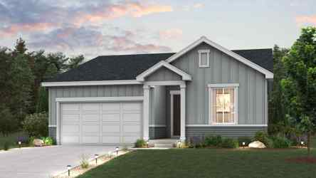 A house with a garage.