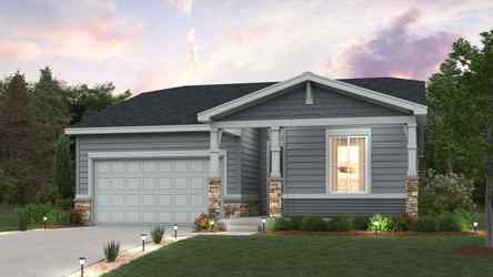 A house with a lawn and trees.