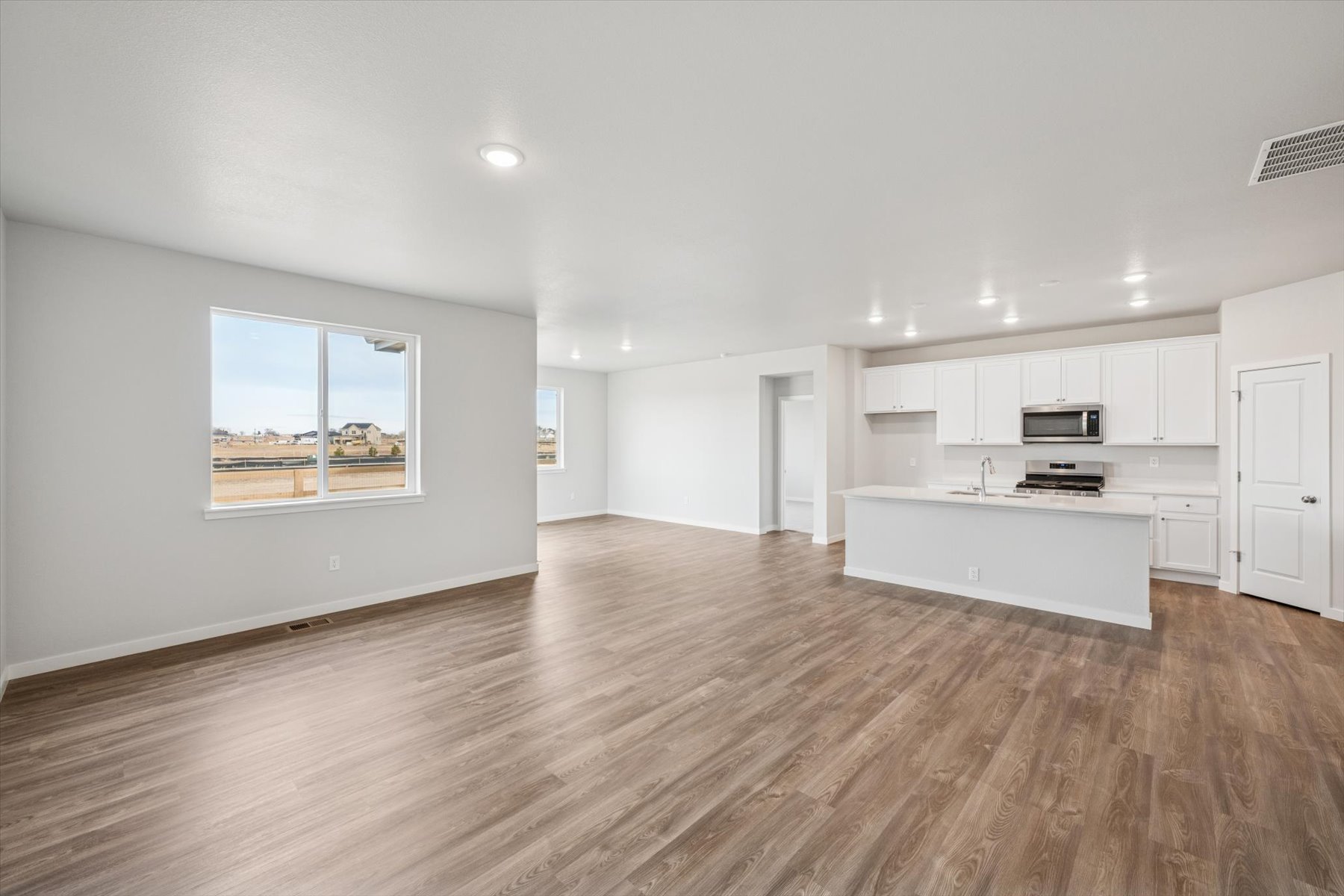 A large empty kitchen.