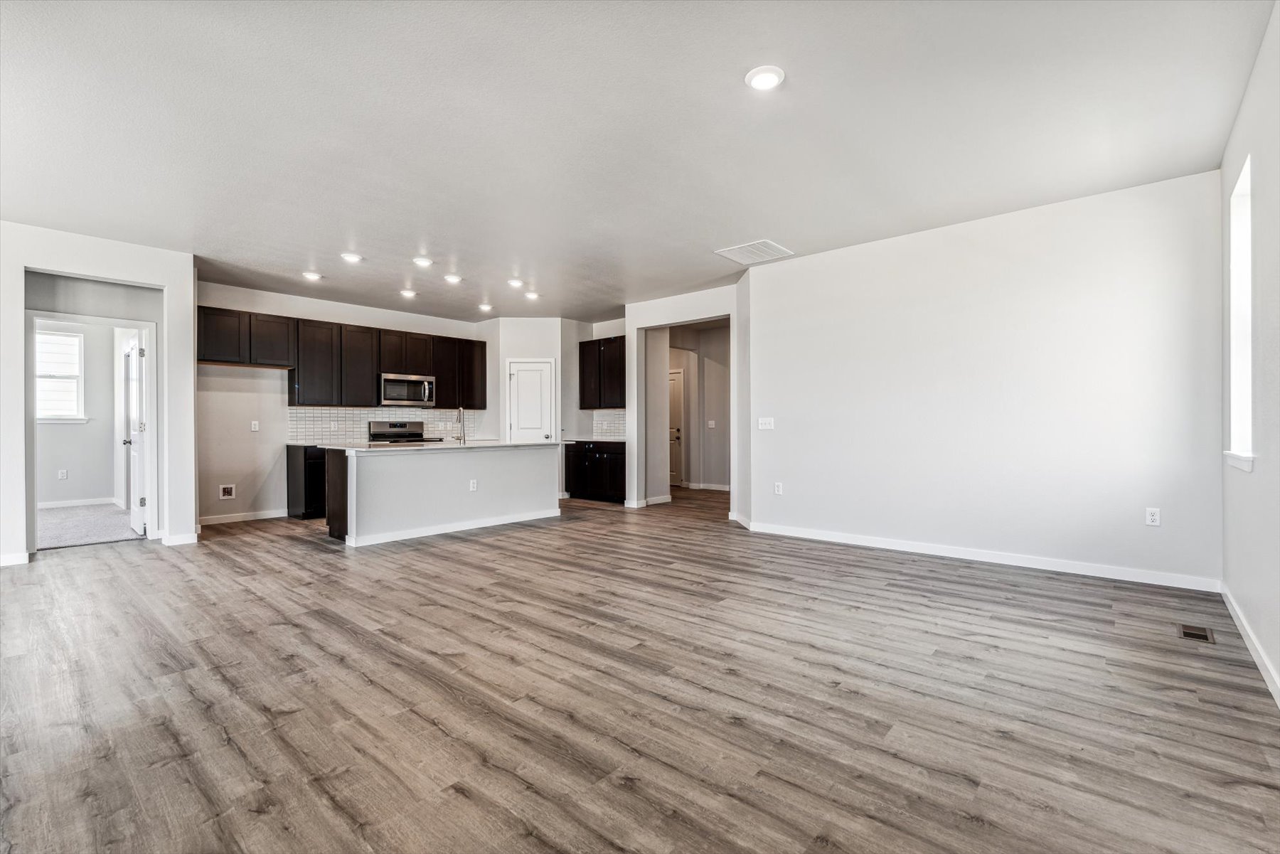 A large empty kitchen.