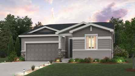 A house with a lawn and trees.