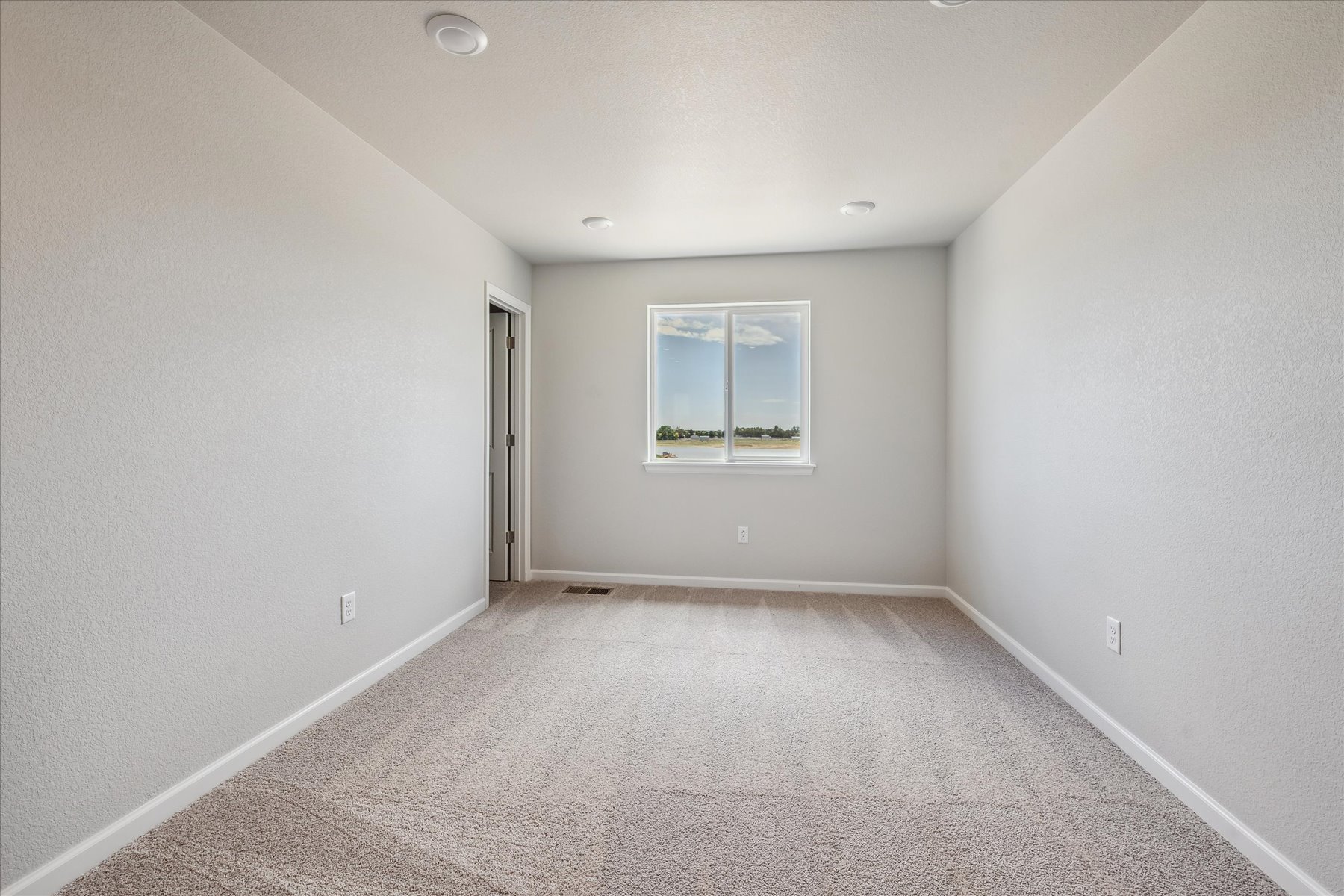 A room with white walls.