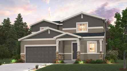 A house with a garage.