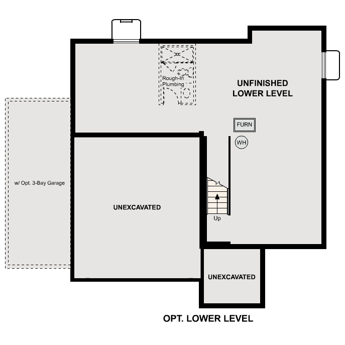 Diagram. Ontario Floorplan, Basement Option
