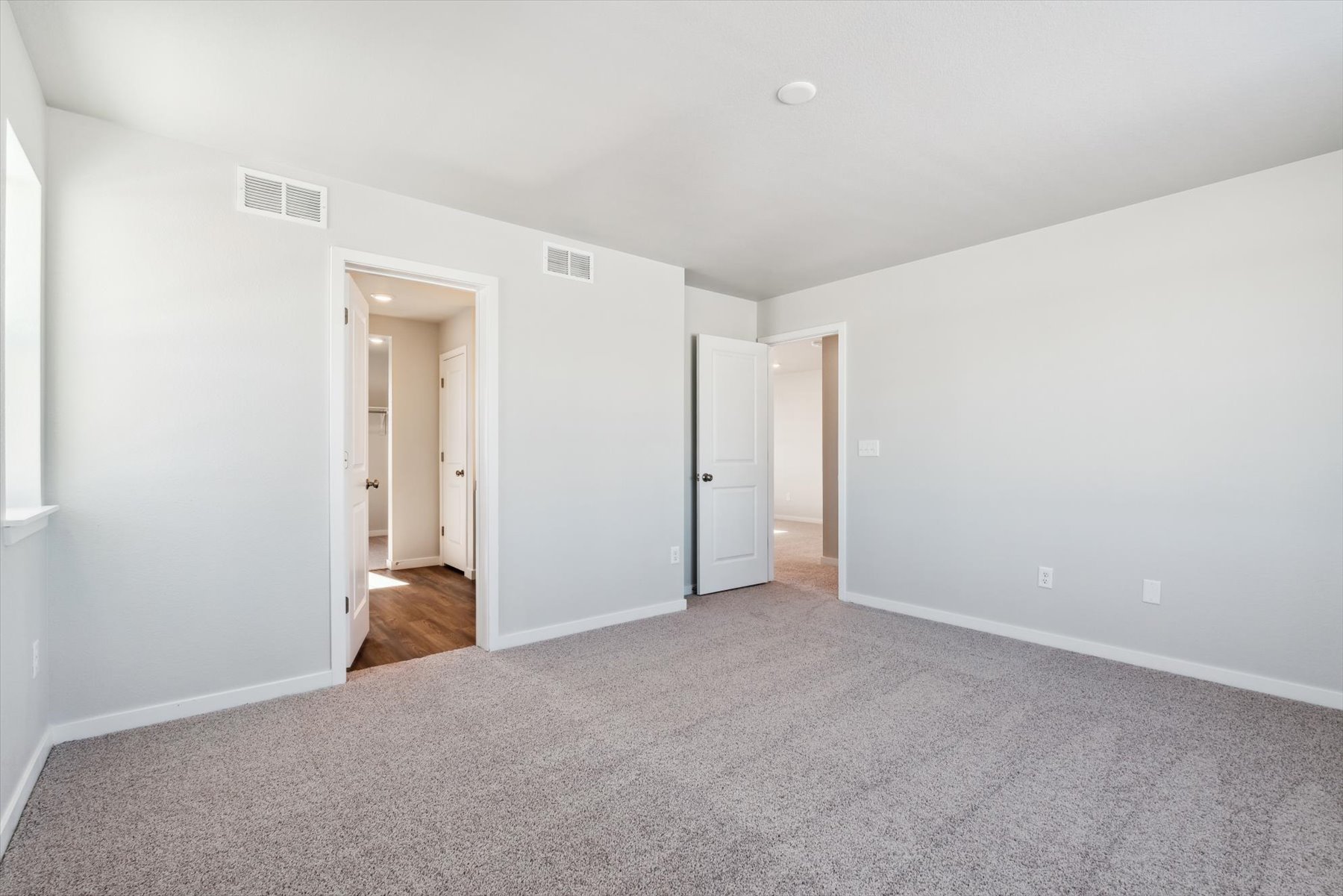 A room with white walls.
