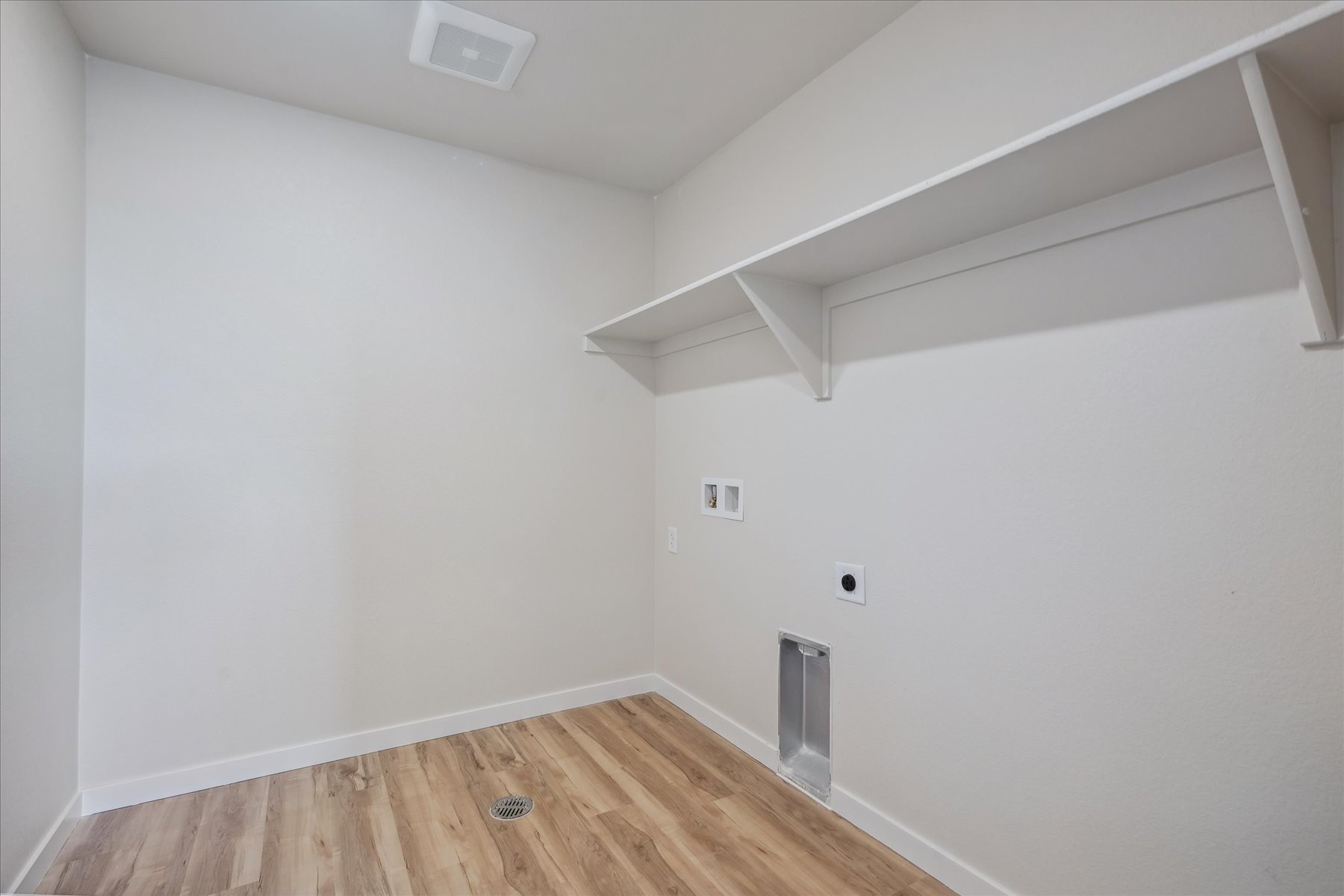A room with white walls.