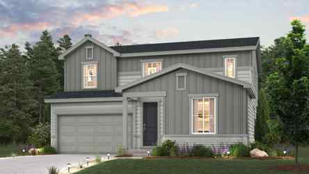 A house with a garage.