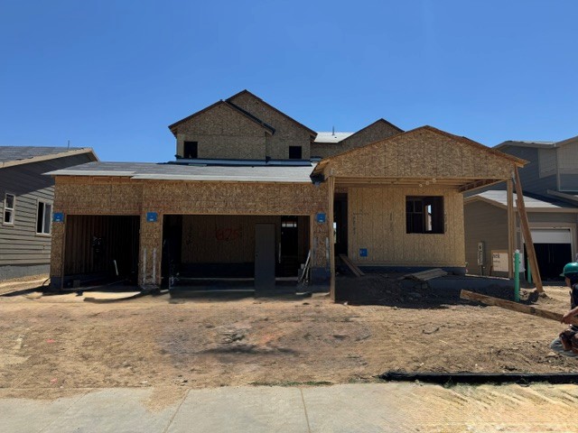 A building under construction.
