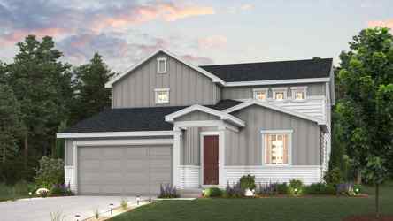 A house with a garage.