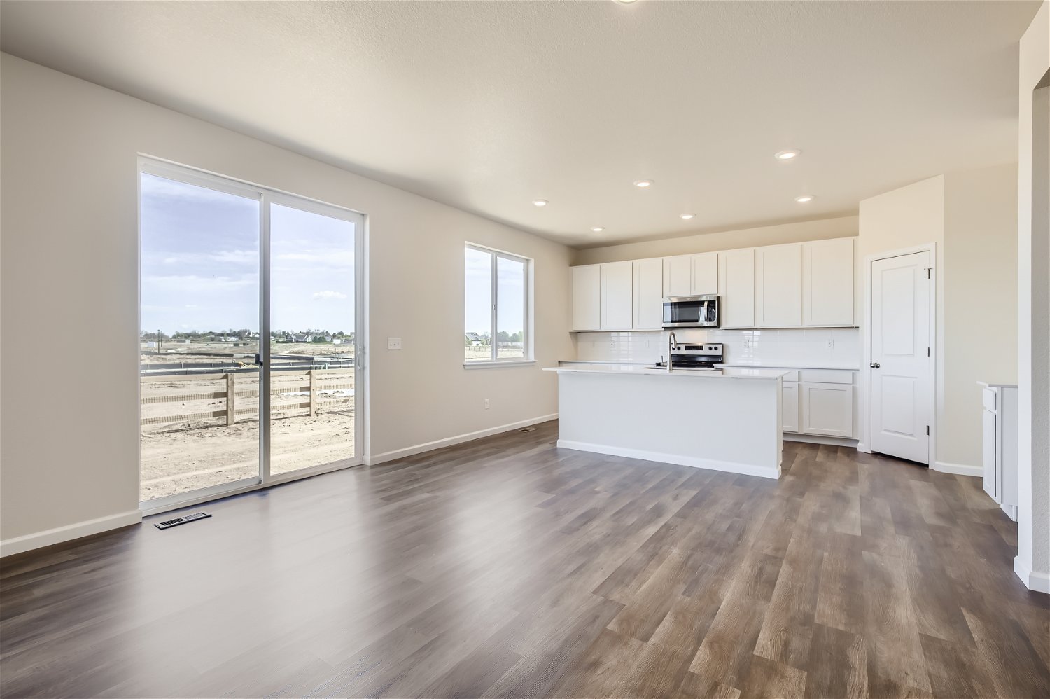 A large empty kitchen.