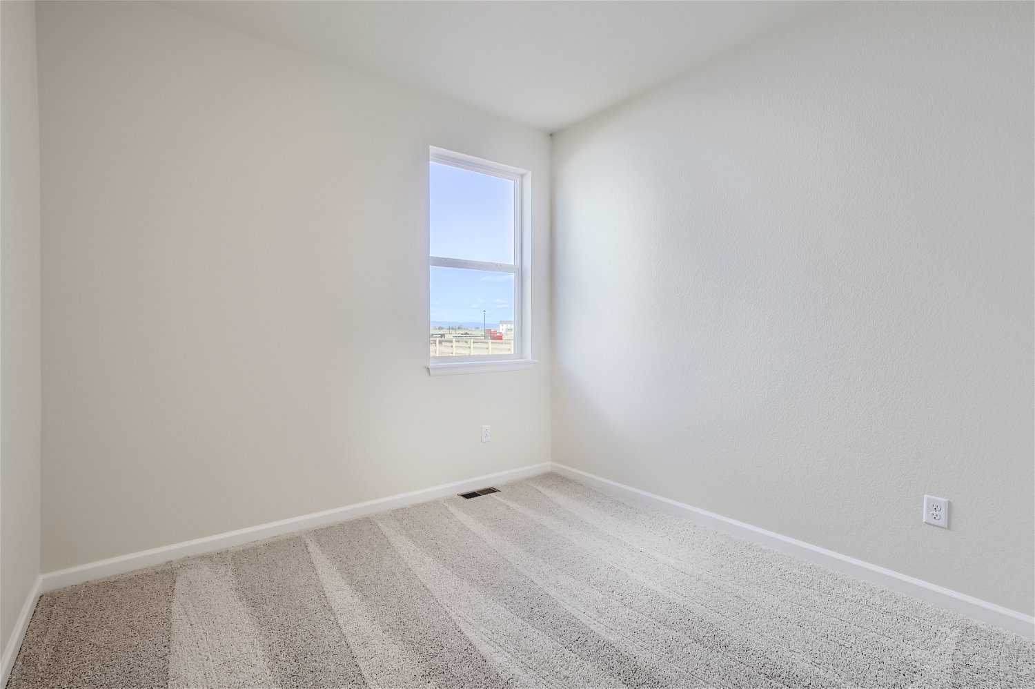 A room with a window.