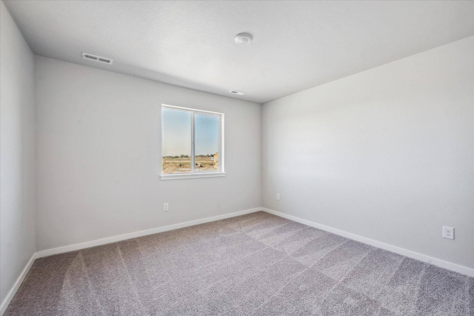 A room with a window.