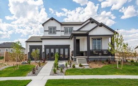 A house with a front yard.