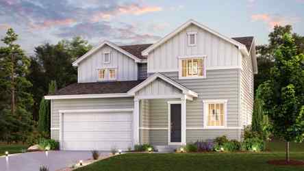 A house with a driveway.